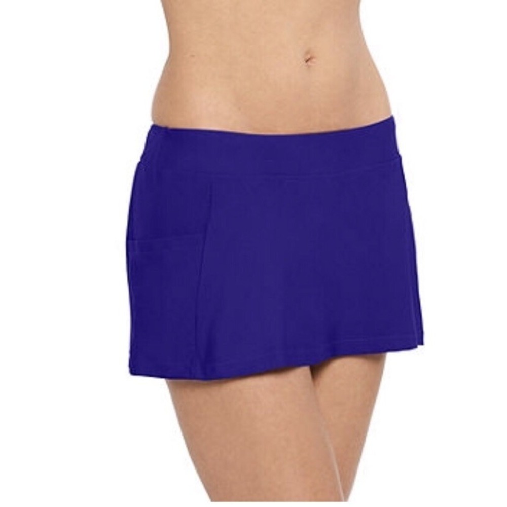 NWT Splashletics Size Small Blue Swim Skirt With Pockets Msrp $49
